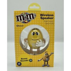 2016 M&M's Portable RARE YELLOW M&M Wireless Bluetooth Speaker Unopened Box